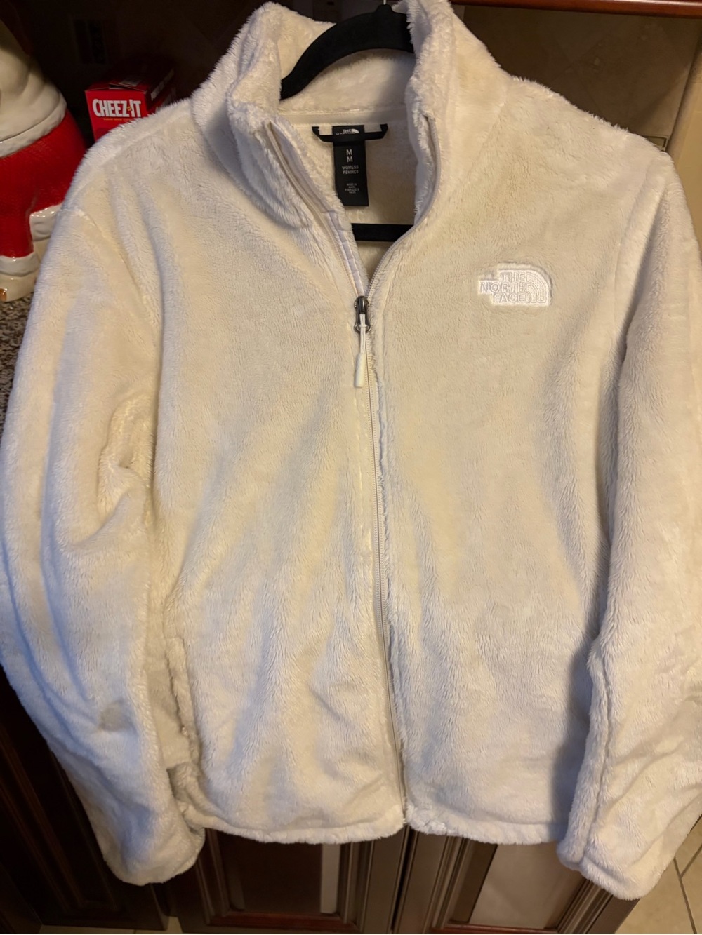 The North Face Women's Cream Plush Full-Zip Teddy Jacket